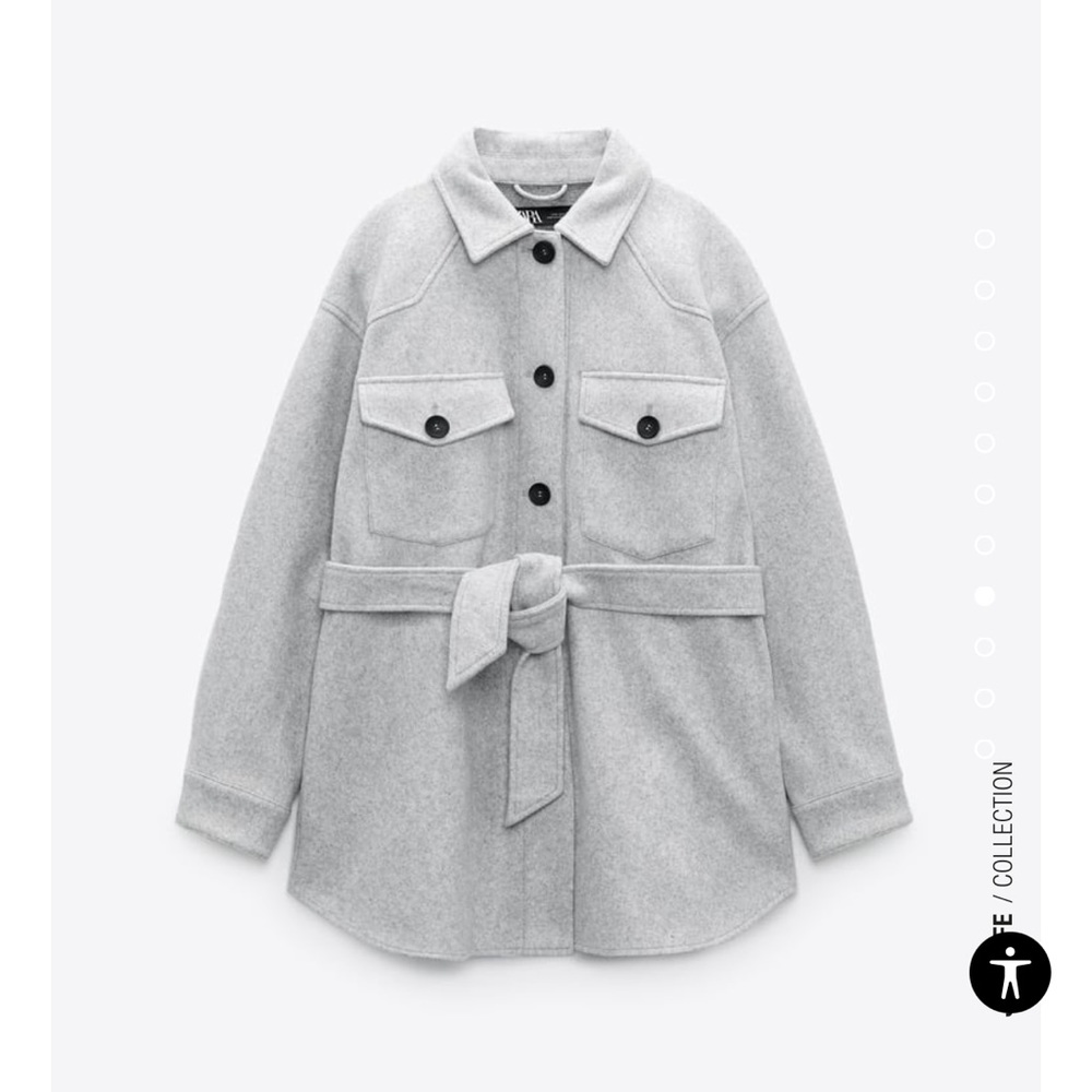 ZARA Lavender Shacket with Belt